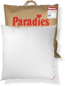 PARADIES Kopfkissen 80x80 cm mit Reißverschluss - Softy Top Bio medium mit Aloe Vera, mittelfestes Schlafkissen, veganes Kissen