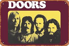 The Doors Poster Band Poster (3) Vintage Metal Tin Signs for Cafes Bars Pubs Shop Wall Decorative Funny Retro Signs for Men Women 8x12 Inch