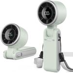 EasyAcc Portable Handheld Fan,Turbo Fan Powerful 5 Speeds 4000mAh Battery Capacity 180°Foldable USB-C Rechargeable Personal Pocket Hand Held Fan for Travel/Outdoor/Home/Office