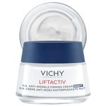 Vichy Night Cream, Liftactiv H.A. Night firming Cream with Hyaluronic Acid & Vitamin C Reduces the Appearance of Fine Lines while Firming the Skin. Dermatologist Tested & Hypoallergenic, 50mL
