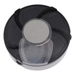 Electric Fly Trap, Automatic Detachable Rechargeable Battery Washable 5V Rotating Silent USB Fly Trap for Home (Black)