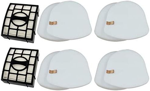 Dttery Filters Replacement for Shark Navigator ZU560 ZU561 ZU562 ZU572 UV650 UV725 ZD400 ZD402 Zero-M Lift-Away Speed Upright Vacuum Part XFFK560 XHEPA560 XFFKZD400 XHFZD400, 4 Foam, 4 Felt, 2 HEPA