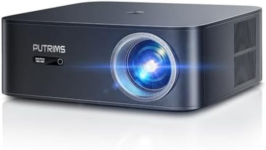 Smart Beamer 4K【1200 ANSI/Google TV】Netflix Official, Autofokus Trapezkorrektur Beamer WiFi6 Bluetooth, Sprachsteuerung 1080P Full HD LED Beamer Deckenmontage 300" für Heimkino/Outdoor Handy Projektor