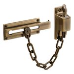 Prime-Line Products U 9914 Keyed Chain Door Guard, Antique Brass Finish