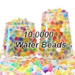 RTOOWETOK 100,000 Water Gel Beads for Vases, Rainbow Mix Color Vase Fillers Water Gel Jelly Beads for Floating Candles, Floating Pearls, Wedding Centerpiece, Christmas Decoration, Floral Arrangement