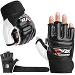 EVO Leather body GEL Gloves MMA Boxing Punch Bag Martial Arts Karate Mitt (X-Large)