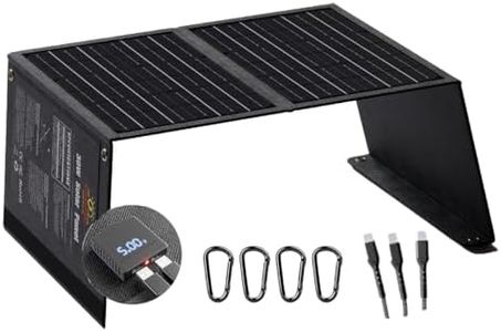 SUNNOBE Portable Solar Panel with 3-in-1 Cable, Lightweight 30W Solar Panel Charger with Digital Ammeter for Camping&Hiking, Compatible with iPhone, iPad, 𝐋𝐢𝐠𝐡𝐭𝐰𝐞𝐢𝐠𝐡𝐭 𝐔𝐩𝐠𝐫𝐚𝐝𝐞𝐝
