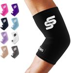 Sleeve Stars Elbow Compression Sleeve for Women & Men, Elbow Support for Pain Relief & Arthritis, Tennis Elbow Sleeve Tendonitis Brace, Arm Protector Wrap for Weightlifting, Golf & Sports (S-XXL)