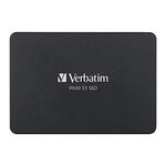 Verbatim Vi550 S3 SSD, Internal SSD Drive with 2 TB Data Storage, Solid State Drive with 2.5 Inch SATA III Interface and 3D NAND Technology, Black