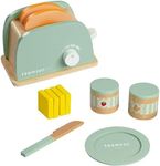 Teamson Kids Little Chef Frankfurt Toaster Play Kitchen Accessories, Green