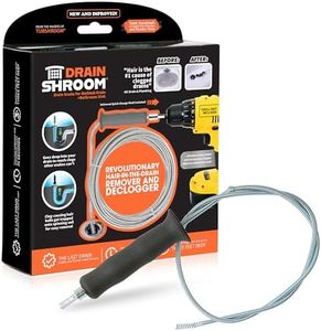 DrainShroom DSSNK070 Revolutionary Tub and Sink Snake Auger Clog Remover for Bathroom Drains, 42 Inch, Stainless