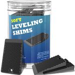 YARKOR Table Shims, 32 Piece Jar, Premium Soft Furniture Levelers Restaurant Table Shims, Home Improvement DIY Levelers - Rubber Type Texture, Which Creates a Firm, Non-slip, Perfect for Doors, Windo