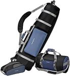 Samsonite Golf Deluxe 3 Piece Travel Set, Blue/Black