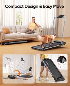 RUNIMON 6-in-1 Folding Treadmill – Compact Home Fitness Machine