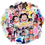 Steven Universe Stickers for Laptop, 50Pcs American Cartoon Graffiti Sticker for Hydro Flask Skateboard Guitar Notebook Water Bottle, Waterproof Vinyl Decals Gift for Kids Students Teens Son Grandson