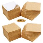 Self Adhesive Cork Squares, MOTASOM 4 x 4 Inch Strong Cork Adhesive Sheets, Reusable Cork Board Cork Backing Sheets, Mini Wall Cork Tiles Mat for Coasters and DIY Crafts