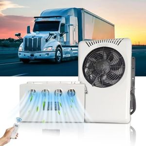 12V Air Conditioner 7200 BTU, 12 DC Volt Mini Split Air Conditioner for Truck Parking Trailer AC Unit - Quiet A/C Efficient Cooling Cost-Effective for Semi Truck, Tractor, Crane, Loader, Excavator