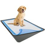 Skywin Dog Pad Holder Tray 27.5x44 in – ( 1 Pack ) No Spill Pee Pad Holder for Dogs - Works with Most Training Pads - Easy to Clean and Store - Perfect for Dog Potty Tray (Grey)