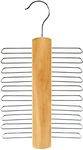 HANGERWORLD Wooden 20 Bar Tie Belt Rack Accessory Organiser Coat Hanger