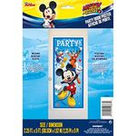 Unique Industries 59863 party decoration Plastic Mickey Mouse Door Poster, 60" x 27", Multicolor