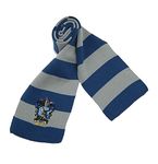 YUPPIN Harry Magician Striped Knit Scarf Muffler Cosplay Costumes Accessories for Halloween, Birthday Themed Party (Blue)