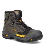 KEEN Utility Men's Troy 6” KBF Composite Toe Waterproof Work Boots Construction, Magnet/Black, 8.5