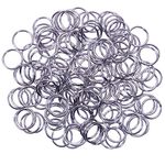 Shapenty 150PCS Stainless Steel Open Jump Rings Connectors Jewelry Finding Rings for DIY Charm Craft Making Supplies Earring Necklace Bracelet Choker Key Chain (10mm)