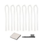6 Pieces Hearing Aid Tubes Replacement Behind The Ear Earmold,Standard Prebent Tubing Size #13 with Cleaning Tool (3.2 * 2mm)