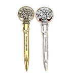 IKAAR 2Pcs Letter Opener Envelope Opener Knife Envelope Open Retro Metal Slitter Letter Opener Knife for School Office Home Use