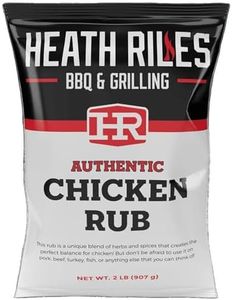 Heath Riles BBQ Rub - Chicken BBQ Seasoning Rub, Champion Pitmaster Recipe, Legendary BBQ Rubs For Smoking & Grilling, 70+ BBQ Championships, 2 lb./32 oz.