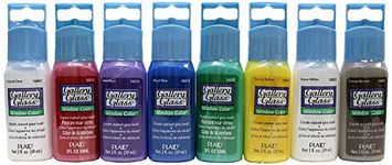 Plaid Gallery Glass Window Color Beginner Set (2-Ounce), GG8SET (8-Pack)