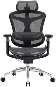 SIHOO Doro C300 Pro Ergonomic Office Chair with Ultra-Soft 6D Armrests, Dynamic Lumbar Support, Seat Depth Adjustment and Adjustable Backrest, Big and Tall Desk Chair for Home Office (Black)