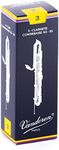 Vandoren CR153 Contrabass Clarinet Traditional Reeds Strength 3; Box of 5