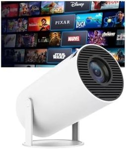 SoftSizzle® 4K Mini Projector: Portable WiFi6, Bluetooth 5.0, Android 11, 180° Rotatable, HDMI-Compatible, iOS, macOS & Android Support – Perfect for Home Theater & Office Presentations