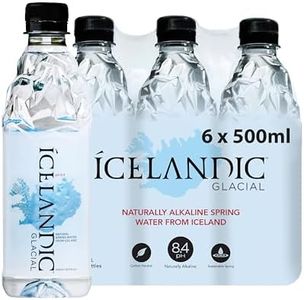 Icelandic Glacial Natural Spring Alkaline Water, 500 ml / 16.9 Fl Oz (Pack of 6)