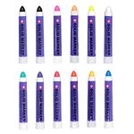 Sakura Solid Paint Markers - 11 Permanent Marker Paint Pens and 1 Glow-in-the-Dark Paint Marker - Window, Wood & Glass Marker - Assorted Paint Colors - 12 Pack