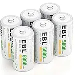 EBL Rechargeable C Batteries 5000mA