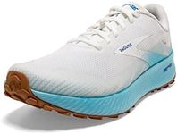 Brooks Women's Catamount Trail Running Shoe - White/Iced Aqua/Blue - 11.5