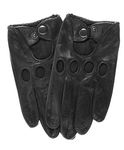 Pratt and Hart Touchscreen Leather Driving Gloves Size M Color Black