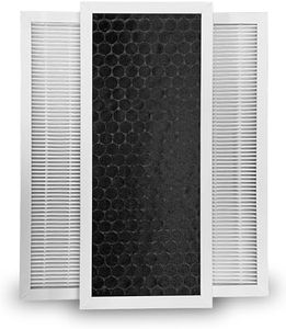 NATURAL BREEZE Upgraded 3-in-1 Replacement True HEPA Filter Compatible with Hamilton Beach TrueAir 990051000 for Air Purifier Models 04383, 04383A, 04384, 04385, 04386