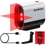 Enventor Rechargeable Laser Level, 20M 2200mAh Li-ion Battery Laser Level Self Leveling with Pulse Mode, 20 Hours Working Time, 360° Magnetic Base, Switchable Horizontal/Vertical/Cross line