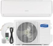 ROVSUN 11000 BTU Mini Split Air Conditioner & Heater, 17 SEER2 115V Energy Saving Inverter Ductless Wall AC Unit for Rooms up to 700 Sq. Ft with Pre-Charged Condenser, Heat Pump & Installation Kit