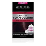 John Frieda Precision Foam Colour 3VR, Deep Cherry Brown Hair Dye, Salon-Finish Deep Cherry Brown Permanent Hair Colour, 100% Grey Coverage