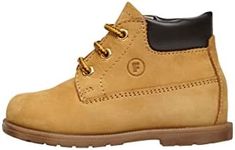 Falcotto STAMBECCO Nubuck Leather Lace-Up Boot, Yellow, 20 EU