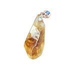 Natural Brazil Citrine Charm Pendant Healing Crystals Enegry Stone For DIY With String Jewelry Making Exquisite Pendant