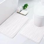 Buganda Memory Foam Bath Mat Set 2 