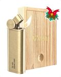 Gifts for Dad, VVAY Pipe Lighter, Solid Brass Butane Gas Refillable Soft Flame Lighter, Dad Gifts