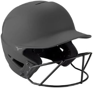 Mizuno F6 Fastpitch Softball Batting Helmet - Solid Color | Charcoal | Womens | Small/Medium (SMD)