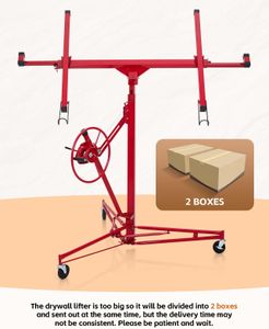 DKIEI 11FT Drywall Lifter – Heavy Duty Panel Hoist, Red