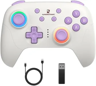 RG P01 Wireless Gaming Controller RG P01 Controllers Gamepad for PC Plug and Play Gaming Gamepad with Hall Effect/Triggers Joystick rg p01 Game Controller Switch/PC/Steam/Android/IOS(White)